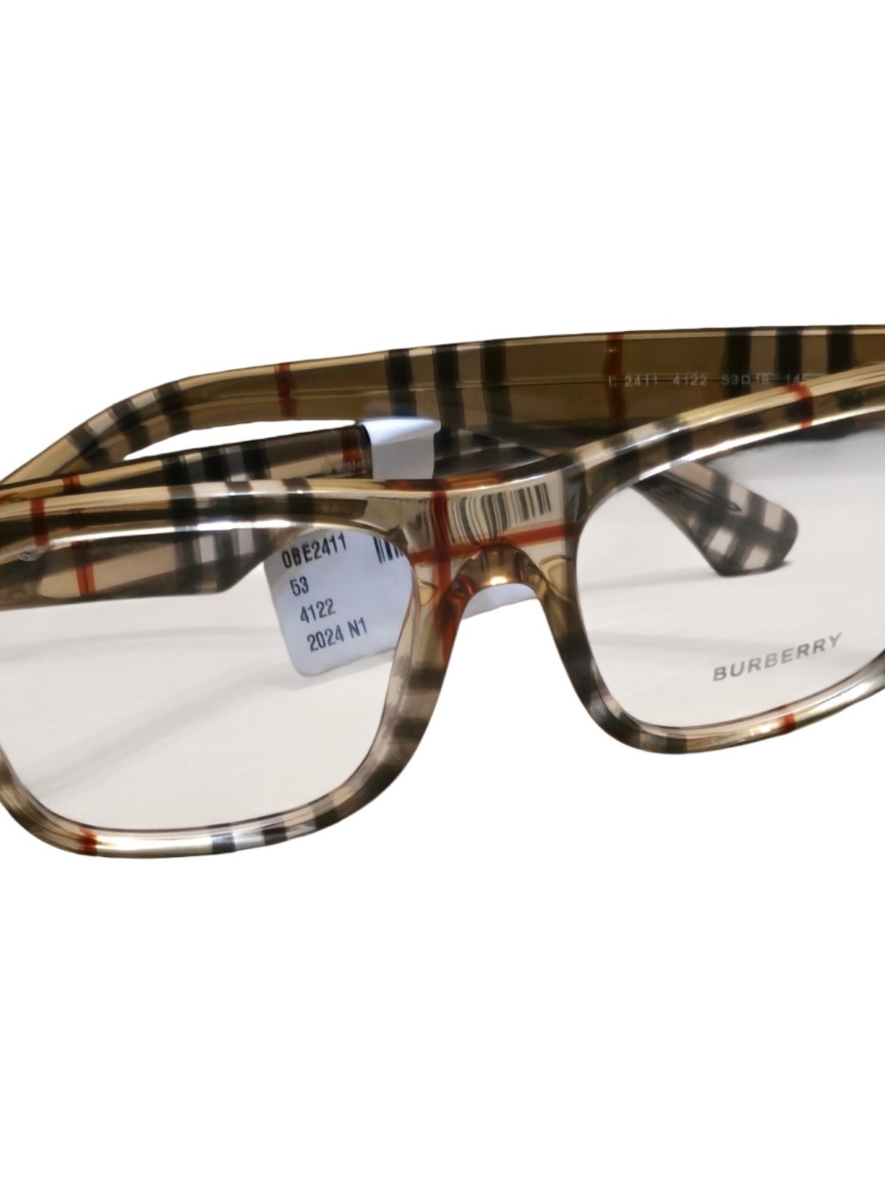 Burberry BE2411 4122 Vintage Check Eyeglasses – New With Tags